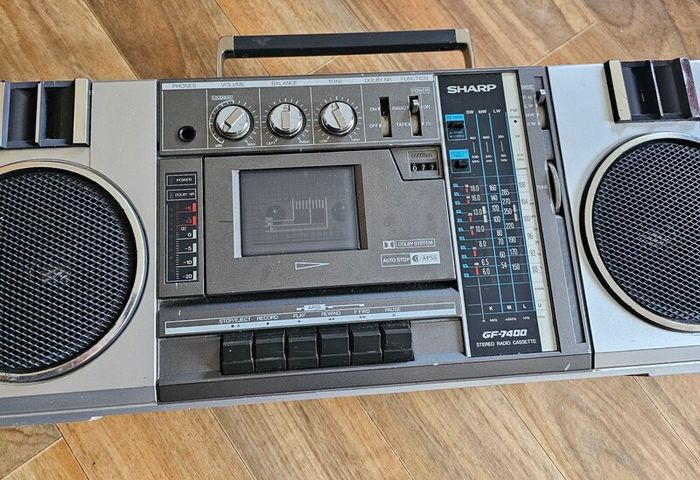 Vintage Sharp Cassette Boombox