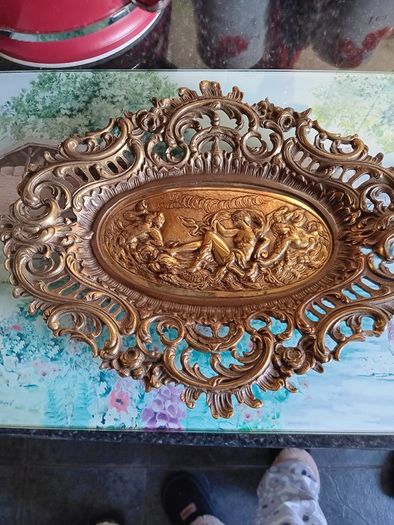 Antique  footed tray