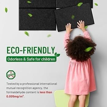 SPRING SALE | Acoustic Wall Panels 12 Pack 9 mm Thick Padded with Back Adhesive 34 x 20 cm Soundproof Insulation Panel Sound Absorbing Noise Reduction Panels for Office Door Walls, Dark Drey
