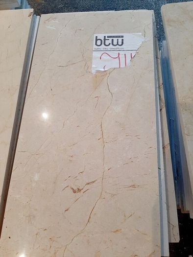 Crema Marfil tiles 60x30x2
