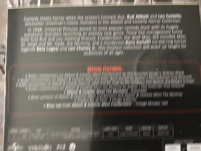 Abbott &Costello Horror Collection Limited Edition Blu Ray Australia Import