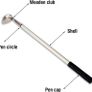 3PCS Piece Golf Pen Set, Golf Pen Gift Set, 3PCS Mini Golf Clubs Ball-point Golf Pen Set with Golf Balls Flag Stationery Decorations for Hobby Image 3