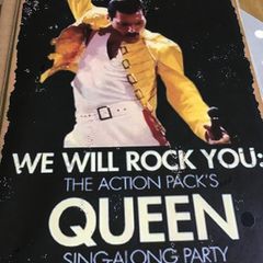 Freddie Mercury/Queen Metal Plaque