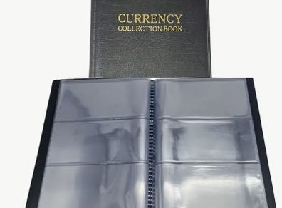 Large Capacity Large Coin Storage Book  Collection Book Paper Leather Protective Cover Mixed Collection Banknote 30 slots