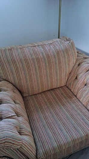 Unique Snuggle Chair and Foot Stool