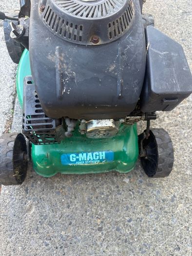 petrol lawnmower