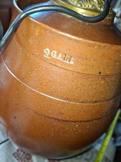 Rare 19th Century English Salt-Glazed Stoneware Brandy 2 Gallon Barrel, Postage Available or collection.