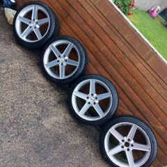 18inch alloys 5x114.3 new tyres