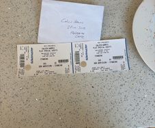 Two physical Calvin Harris tickets Sunday night, Malahide Castle.