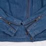 Boden Blue Denim Asymmetric Zip Biker Moto Denim Jacket 14UK/42EU Image 6