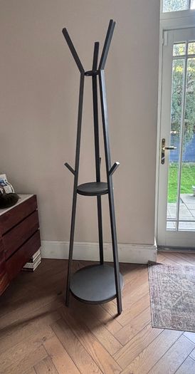 Coat Rack- Contemporary Dark Grey- good condition