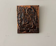 Wall plaque copper Book of Kells