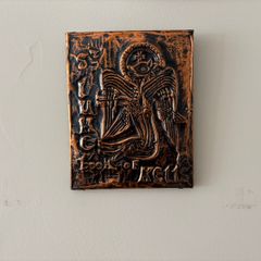Wall plaque copper Book of Kells