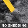 Rugs Living Room 80x160cm, Grey Runner rug for Bedroom, Washable Anti Slip Fluffy Rug Shaggy Soft Modern Floor Carpets Mat Beside Rugs for Kids Hallway Living Room Image 5