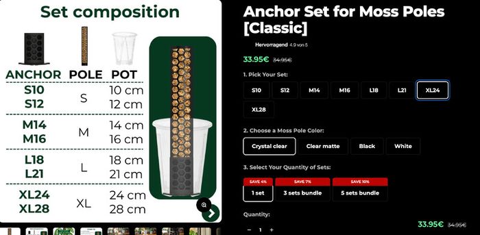 Plant Scraper XL 24 cm Anchor set