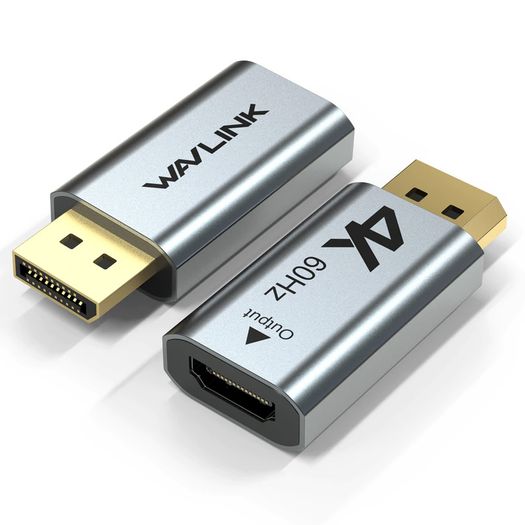 Wavlink Premium Active DisplayPort (Male) to HDMI (Female) UHD (4K@60Hz) (Aluminum Alloy/Gold Plated) Adapter (Brand New/Warranty)