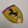 Ferrari Wing Decal Badges - Aluminum - self adhesive back Image 3