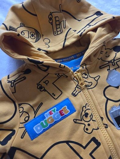 Brand New Hey Duggee 3-Piece Tracksuit Set (Hoodie, T-Shirt, Joggers)