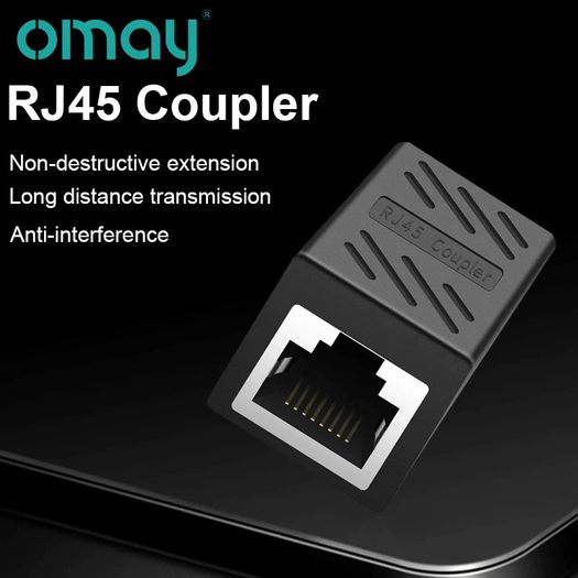 RJ45 Connector Network Extender Ethernet Kabel RJ45 Extender Adapter Gigabit Interface Female To Female Network Connector