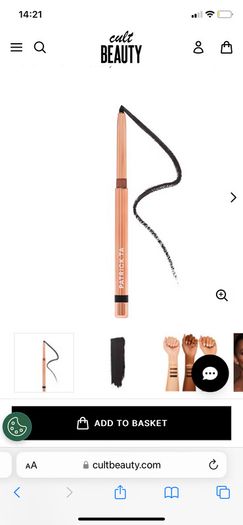 Patrick Ta precision gel liner in black