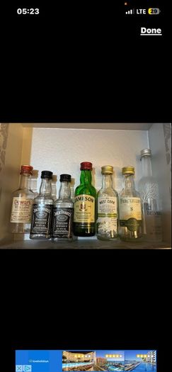 Hennessy Cognac Gin vodka whiskey empty mini Bottle Hennessy Cognac absolut vodka belveder gin Bombay whiskey Jack Daniels belveder paddy powers Jameson bacardi jagermeister Empty Bottles