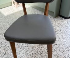 PRICE REDUCTION Vela Grey Faux Leather Dining Chairs