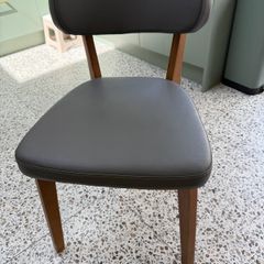 Vela Grey Faux Leather Dining Chairs