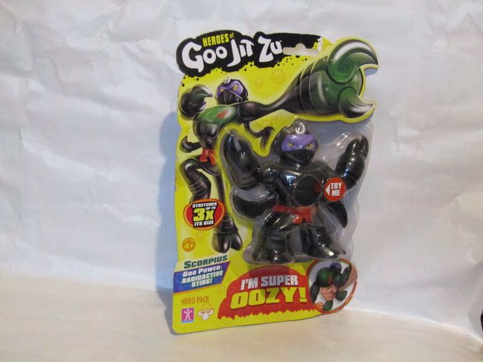 Heroes of Goo Jit Zu Scorpion Scorpius Figure Brand New Sealed Rare Hard To Find
