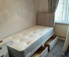 Single bed with mattress brand new available in many colors