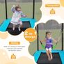 6FT Recreational Trampoline, 2-in-1 Kids Jumping Trampoline with Swing, Outdoor Fitness Bounce Trampoline for Children Adults Image 2