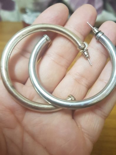 Big round earrings 4 pairs