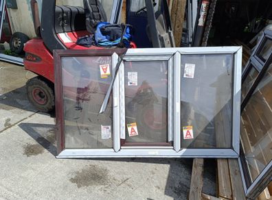 rosewood on white pvc window 1880x1100