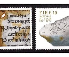 1976 Ireland Centenary of the Founding of the National Library and of The National Museum Commemorative Stamps Mint Never Hinged (MNH)