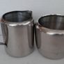 vintage stainless Steel milk jug and sugar bowl Image 2