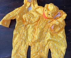 Duck rain suits very cute never worn