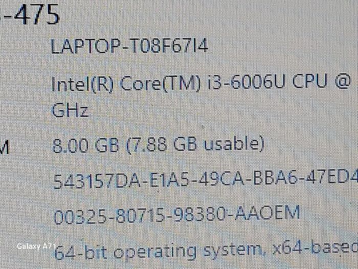 ACER ASPIRE E5-475, Intel Core i3-6006U CPU, 2.0 GHz, 8GB Ram, 900GB HDD, Windows 10, Microsoft Edge, Chrome