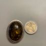 Sterling Silver with Amber Brooch Image 5
