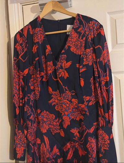LK Bennett Floral Midi Dress Brand New UK 16 RRP 445