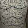 Marc Angelo Navy White Lace Pencil Dress Size 12 Elegant Occasion Midi Image 2