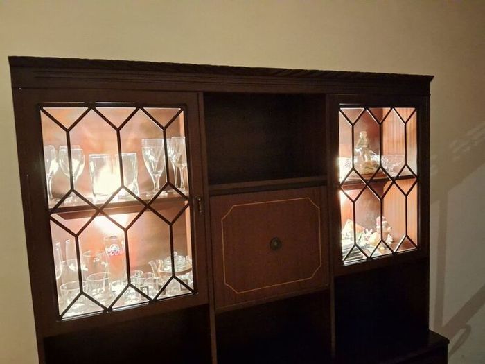 Mahogany Display Cabinet