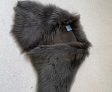 Stunning  leather fur neck piece