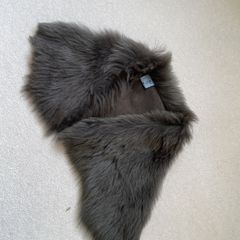 Stunning  leather fur neck piece