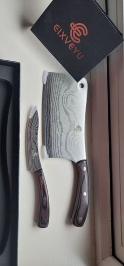 Kitchen knives (set). New, in packaging. Sharp and comfortable
