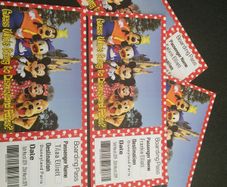 Personalised DIsneyland Boarding pass