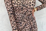 Long dress with cut-out