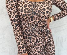 Long dress with cut-out