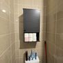 Wall Mounted Toilet Cabinet Wall Cabinet with Door for Bathroom Medicine Cabinet with Shelves - Grey Image 7