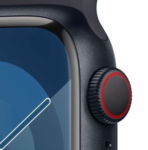 Apple Watch Series 9 (2023) GPS 45mm Aluminium in Midnight with Black Sport Band