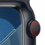 Apple Watch Series 9 (2023) GPS 45mm Aluminium in Midnight with Black Sport Band Image 2