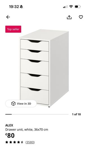 IKEA Alex Drawers